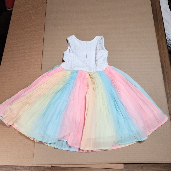 Rare Editions Rainbow Layer Bottom Dress 5 - Picture 3 of 5